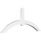 Ekena Millwork Archdale Architectural Grade PVC Gable Bracket, 60"W x 25"H x 2"D x 4"F, 10/12 Pitch GBP060X25X0204ARC00 - alternate 1